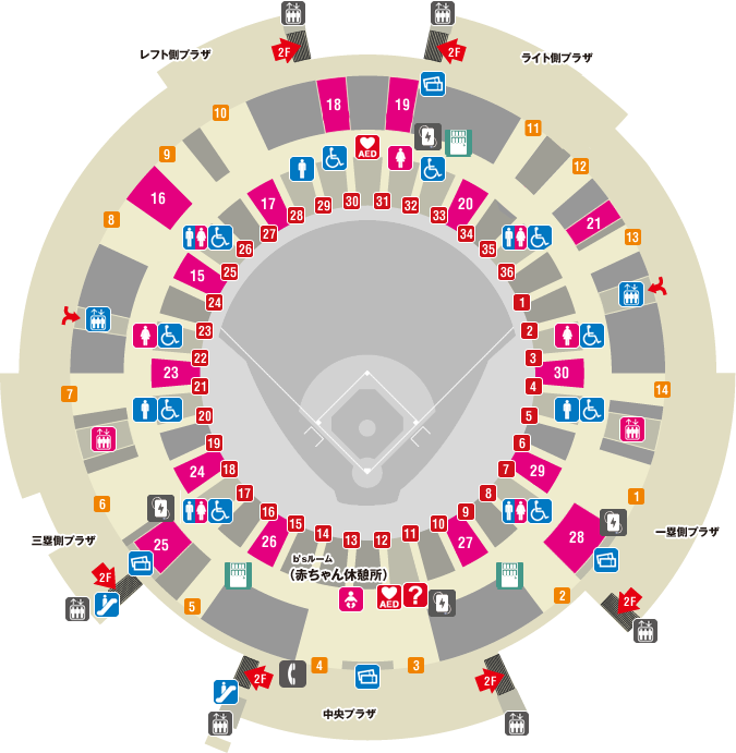 3F | フロアガイド | 京セラドーム大阪