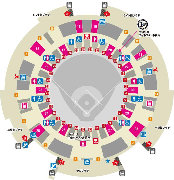 3f フロアガイド 京セラドーム大阪 3f フロアガイド 京セラドーム大阪